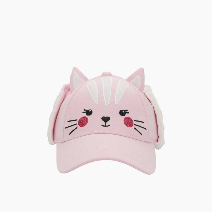 Flap Jack 3D Winter Cap with Ear Flaps - Cat