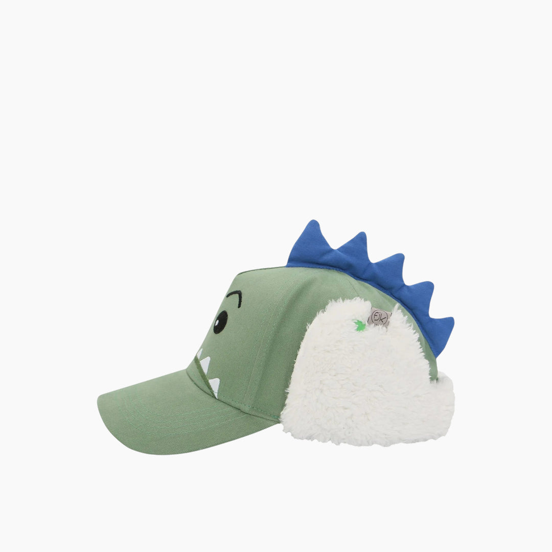Flap Jack Kids 3D Winter Cap with Ear Flaps - Dino