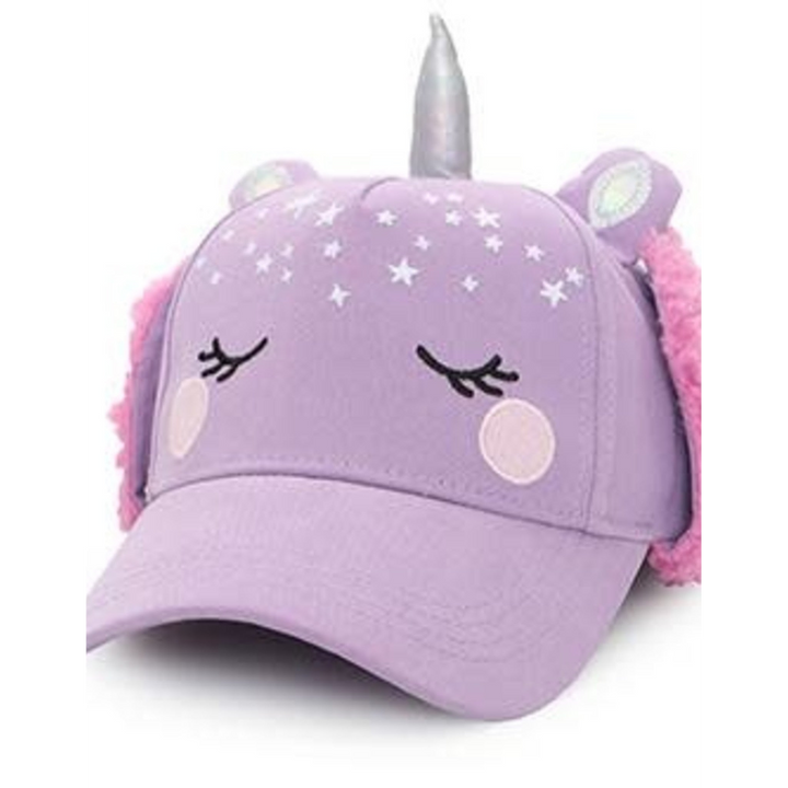 Flap Jack Kids 3D Winter Cap with Ear Flaps - Unicorn