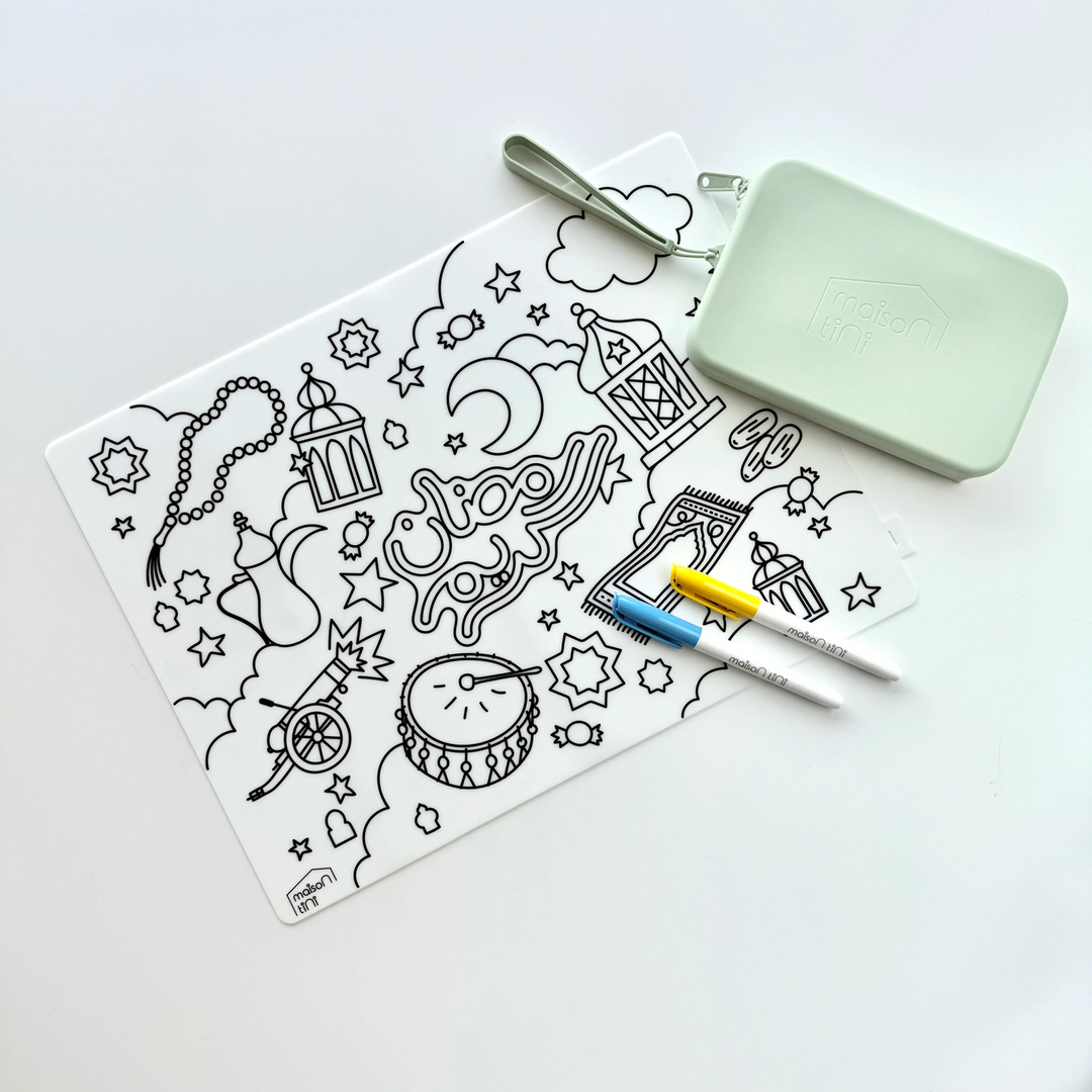 Maison Tini Kids Coloring Placemat - Ramadan