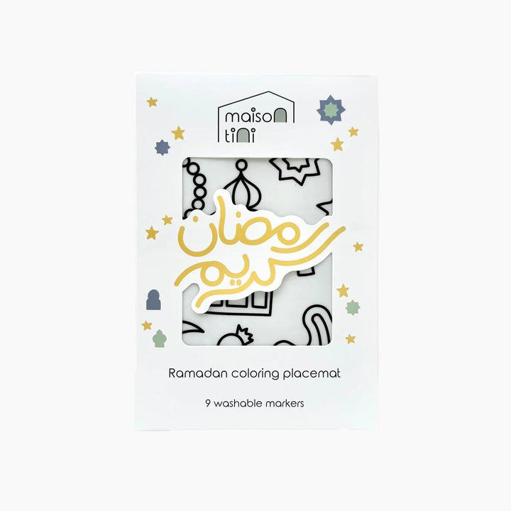 Maison Tini Kids Coloring Placemat - Ramadan
