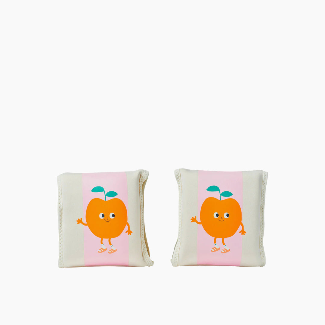SunnyLife Kids Neoprene Arm Floaties in pink stripe