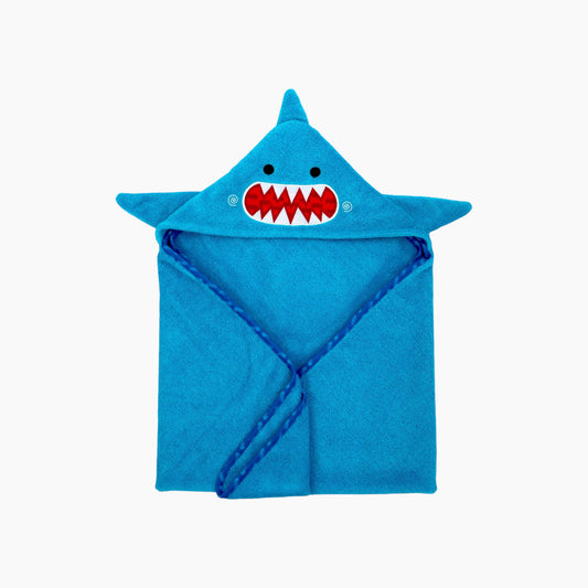 Kids Plush Terry Hooded Bath Towel 50"W x 22"H plus 10-11