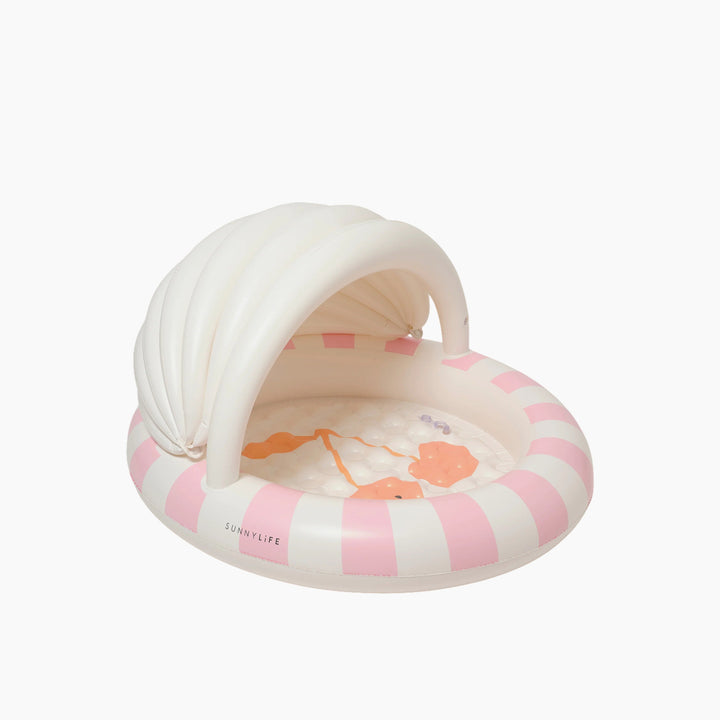 SunnyLife inflatable kids pool in cotton candy cherry design