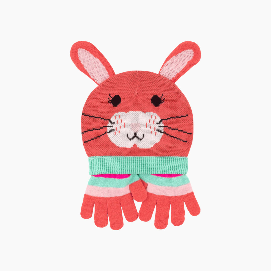 Zoocchini Bella the Bunny Beanie Hat and Gloves Set