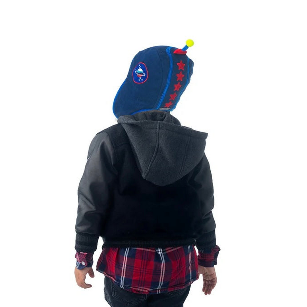 Flap Jack Kids &amp; Baby Reversible Sherpa Hat - Dinosaur &amp; Astronaut