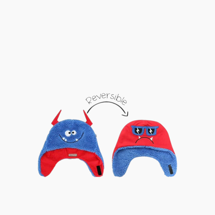 Flap Jack Kids &amp; Baby Reversible Sherpa Hat - Monsters