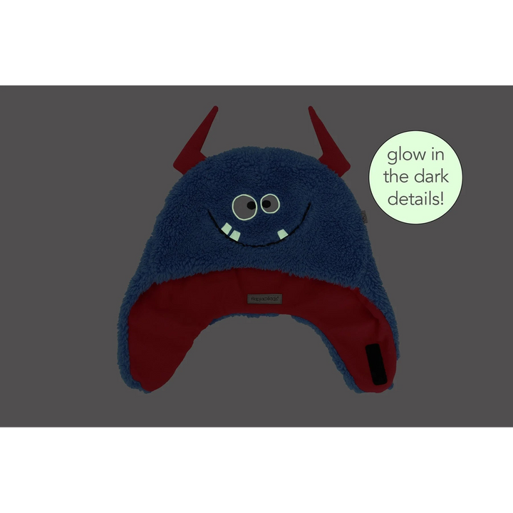 Flap Jack Kids &amp; Baby Reversible Sherpa Hat - Monsters