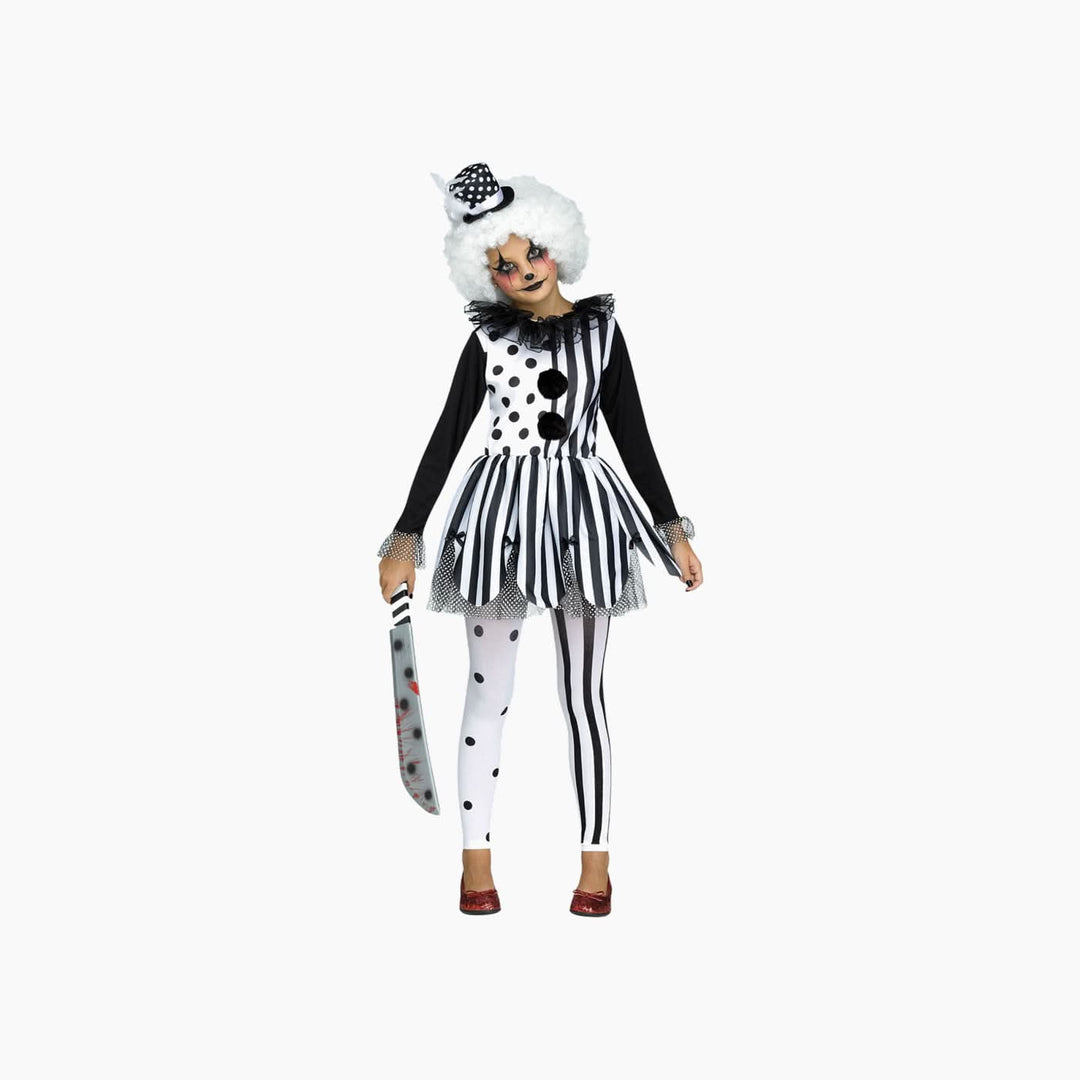 Killer Clown Costume Set for girls, small size