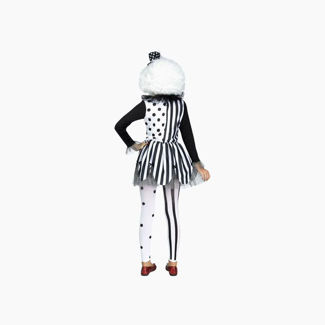 Killer Clown Costume Set for girls, medium size
