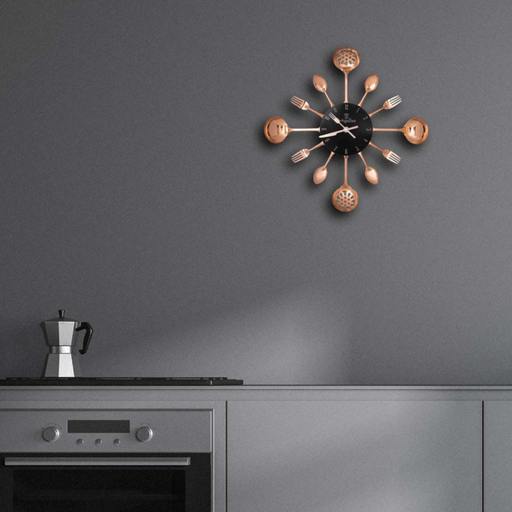 Berlinger Haus Kitchen Wall Clock - Black Rose