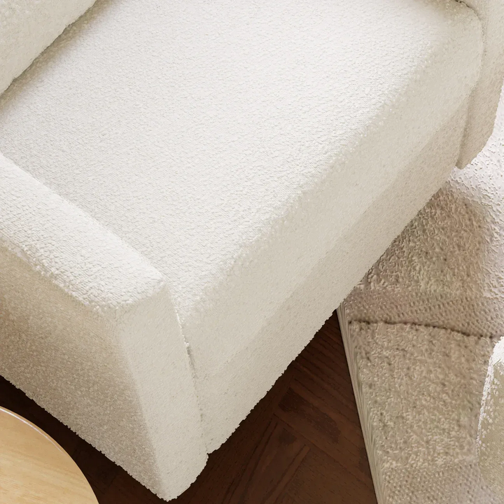Babyletto Kiwi electronic recliner and swivel glider in boucle