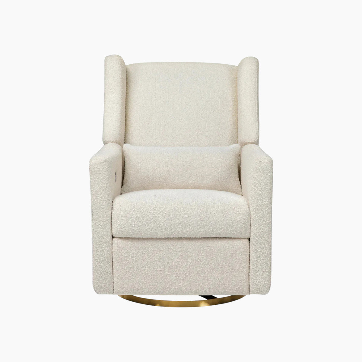 Babyletto electronic recliner and swivel glider in boucle with USB port