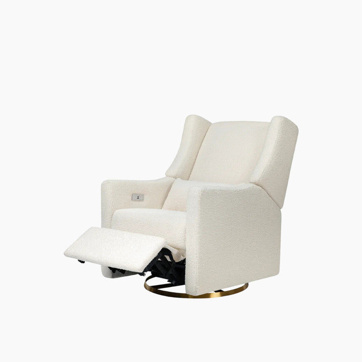 Babyletto electronic recliner and swivel glider in boucle