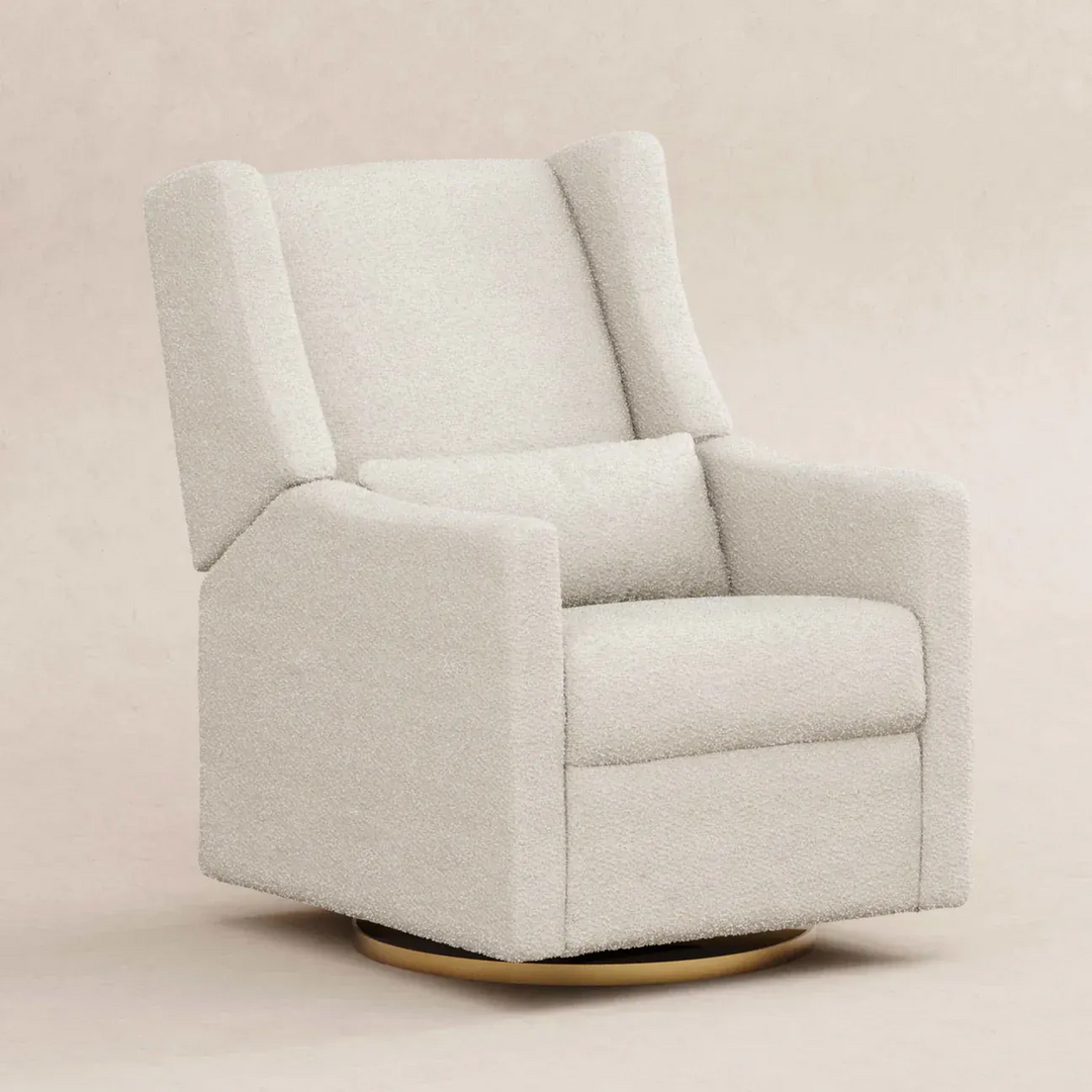 Babyletto electronic recliner and swivel glider in boucle with USB port