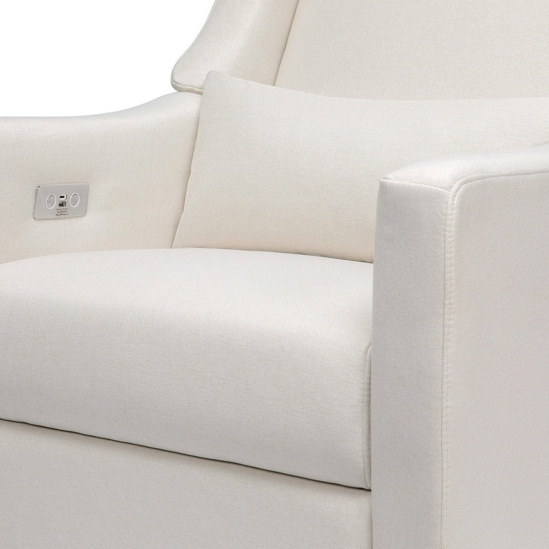 Babyletto electronic recliner and swivel glider in eco-performance fabric