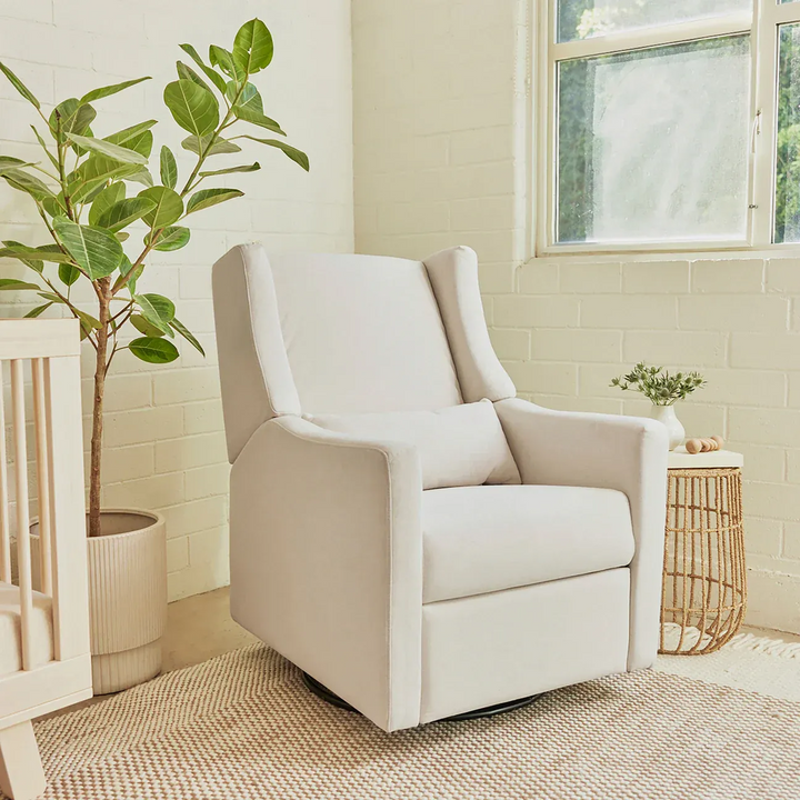 Babyletto electronic recliner and swivel glider in eco-performance fabric