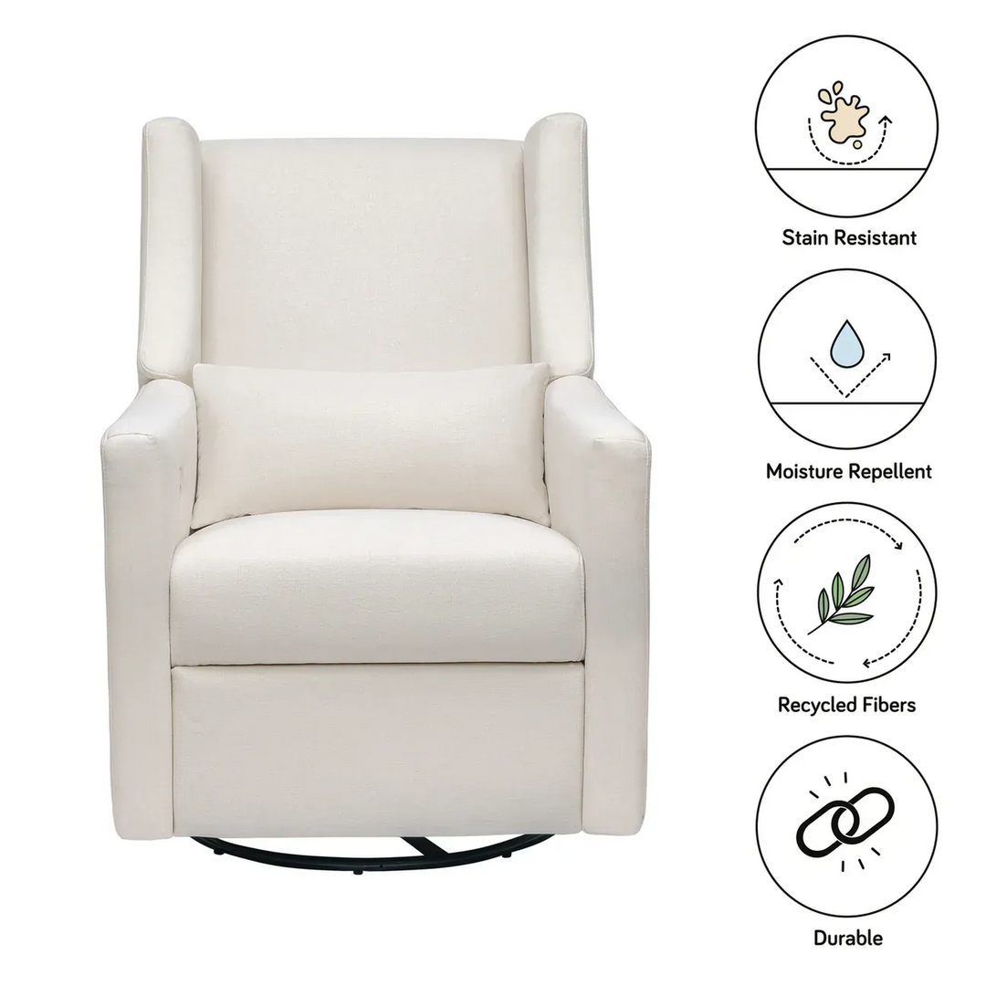 Babyletto electronic recliner and swivel glider in eco-performance fabric
