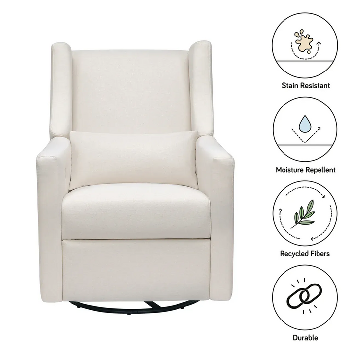 Babyletto electronic recliner and swivel glider in eco-performance fabric