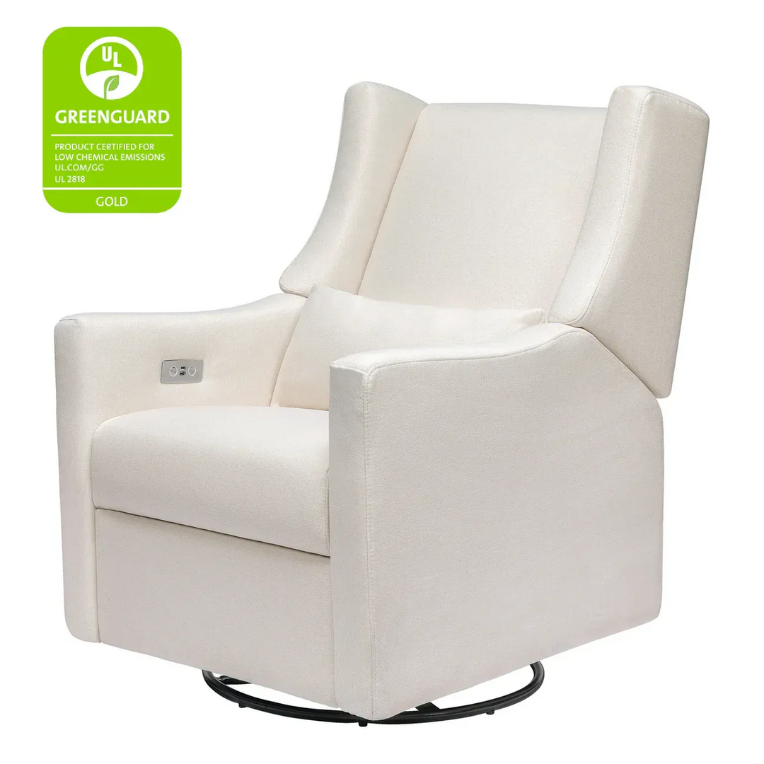Babyletto electronic recliner and swivel glider in eco-performance fabric