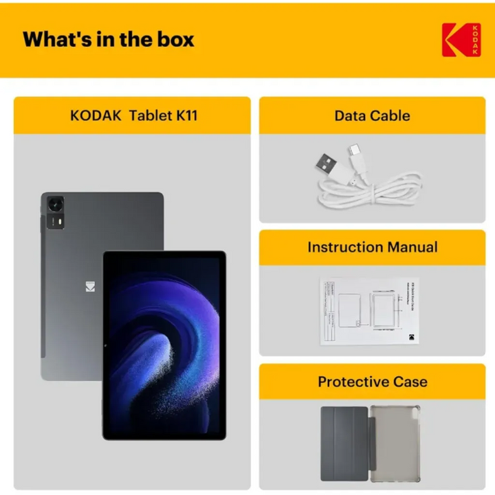 Kodak Tablet K11 – 11" FHD Android Tablet 128GB - HUNA
