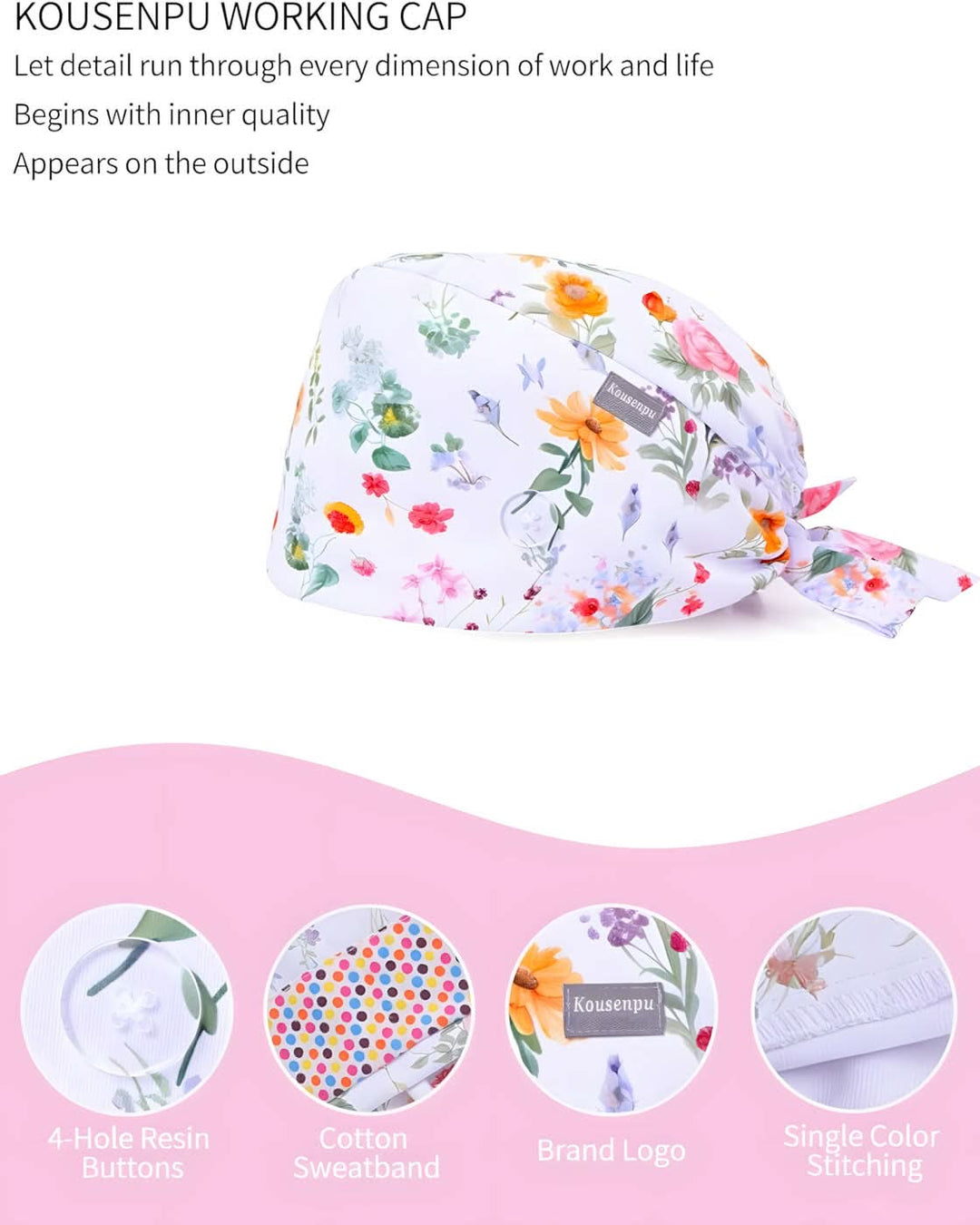 Kousenpu Scrub Caps