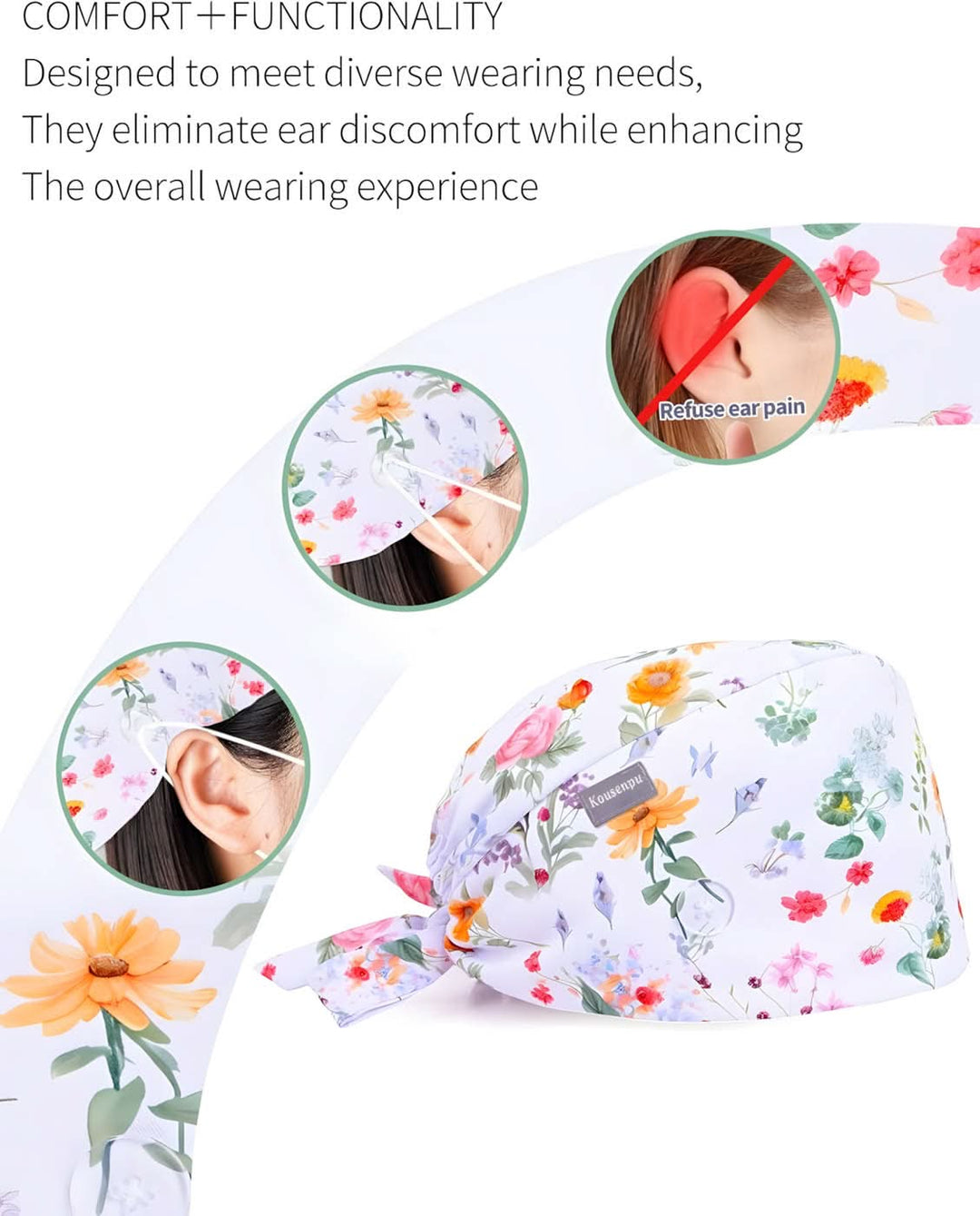 Kousenpu Scrub Caps