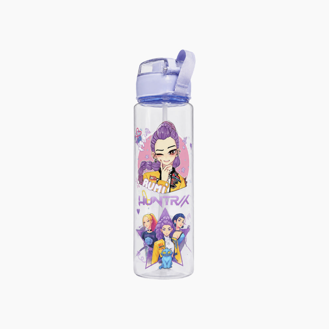 Kpop Hunters blue plastic water bottle