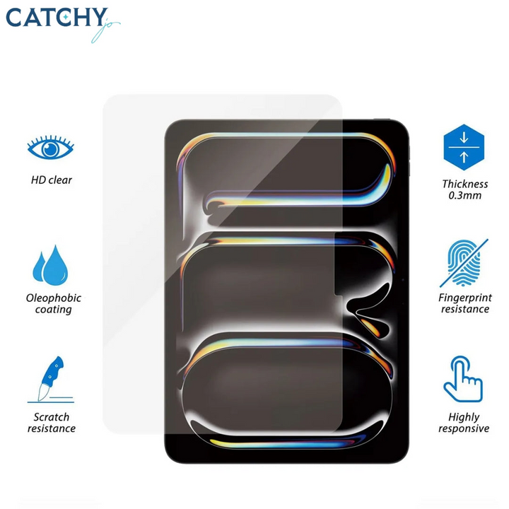 Kuzoom Full Screen Ultra-High Defination Tempered Glass For iPad