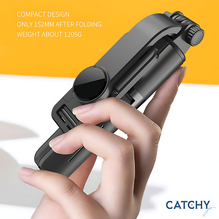 C.JO L11 wireless folding mini selfie stick with built-in tripod