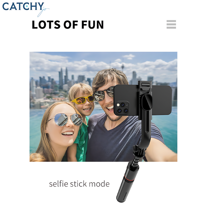 C.JO L12 Wireless Remote Control Portable Handheld Selfie Stick