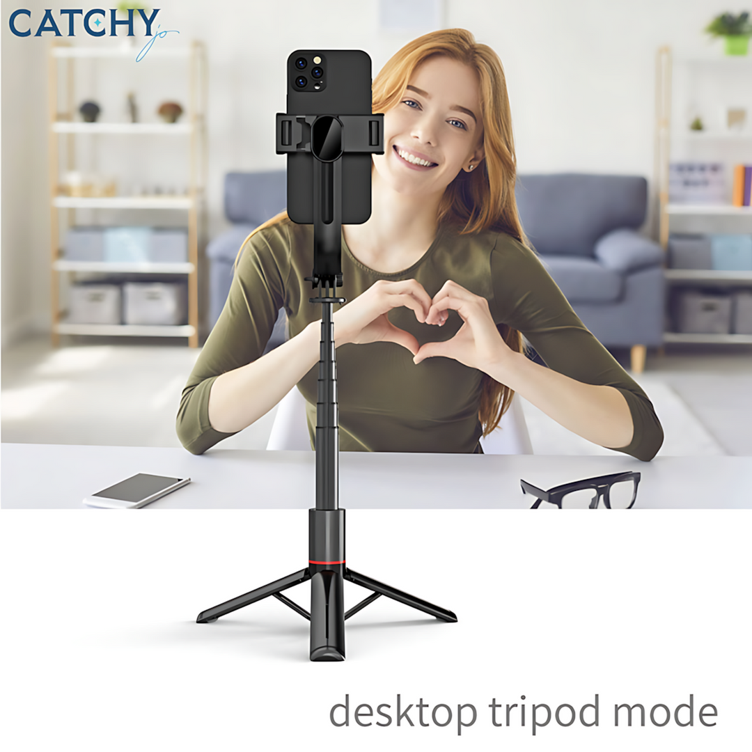 C.JO L12 Wireless Remote Control Portable Handheld Selfie Stick