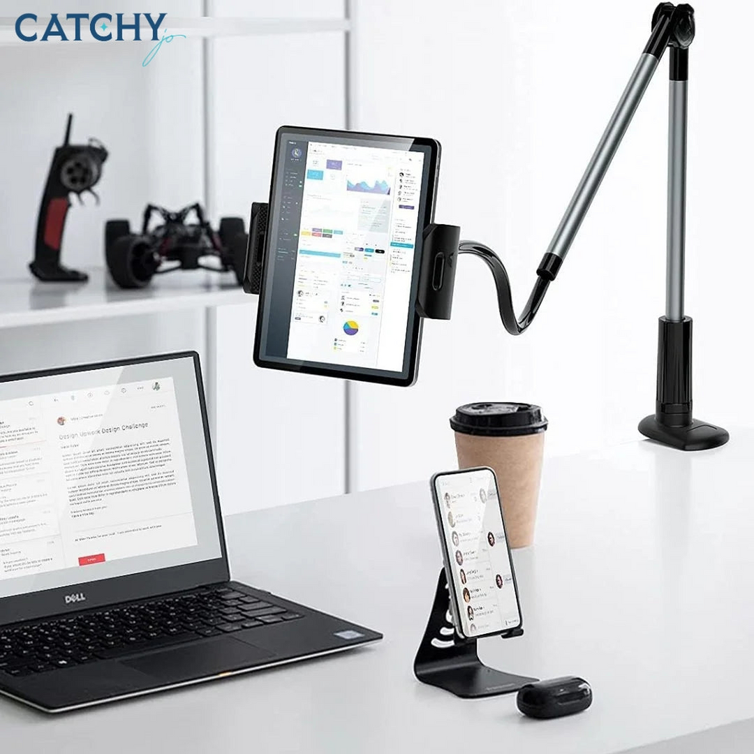 C.JO L3T L-350 Adjustable Phones &amp; Tablets Holder With Flexible Arm