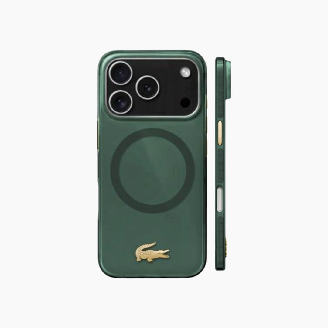 LACOSTE MagSafe transparent frosted case for iPhone 17 Pro Max