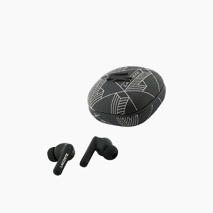 LACOSTE Monogram The Blend Bluetooth Headphones with Active Noise Cancellation