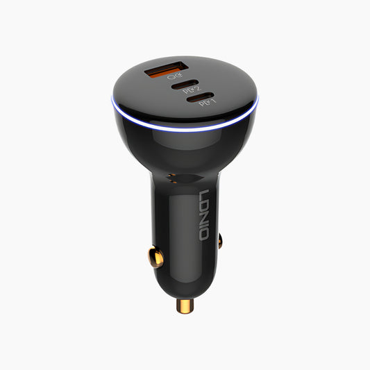 LDNIO C102 3 USB Super Fast Car Charger (160W)