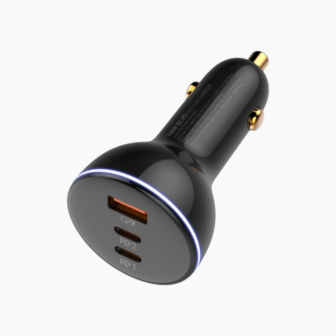 شاحن سيارة LDNIO C102 فائق السرعة بـ 3 منافذ USB (160 واط)