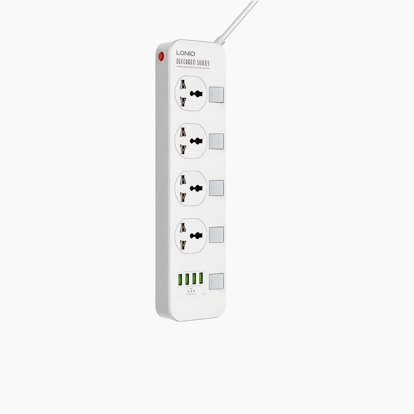 LDNIO SC4408 power strip with 4 universal AC outlets