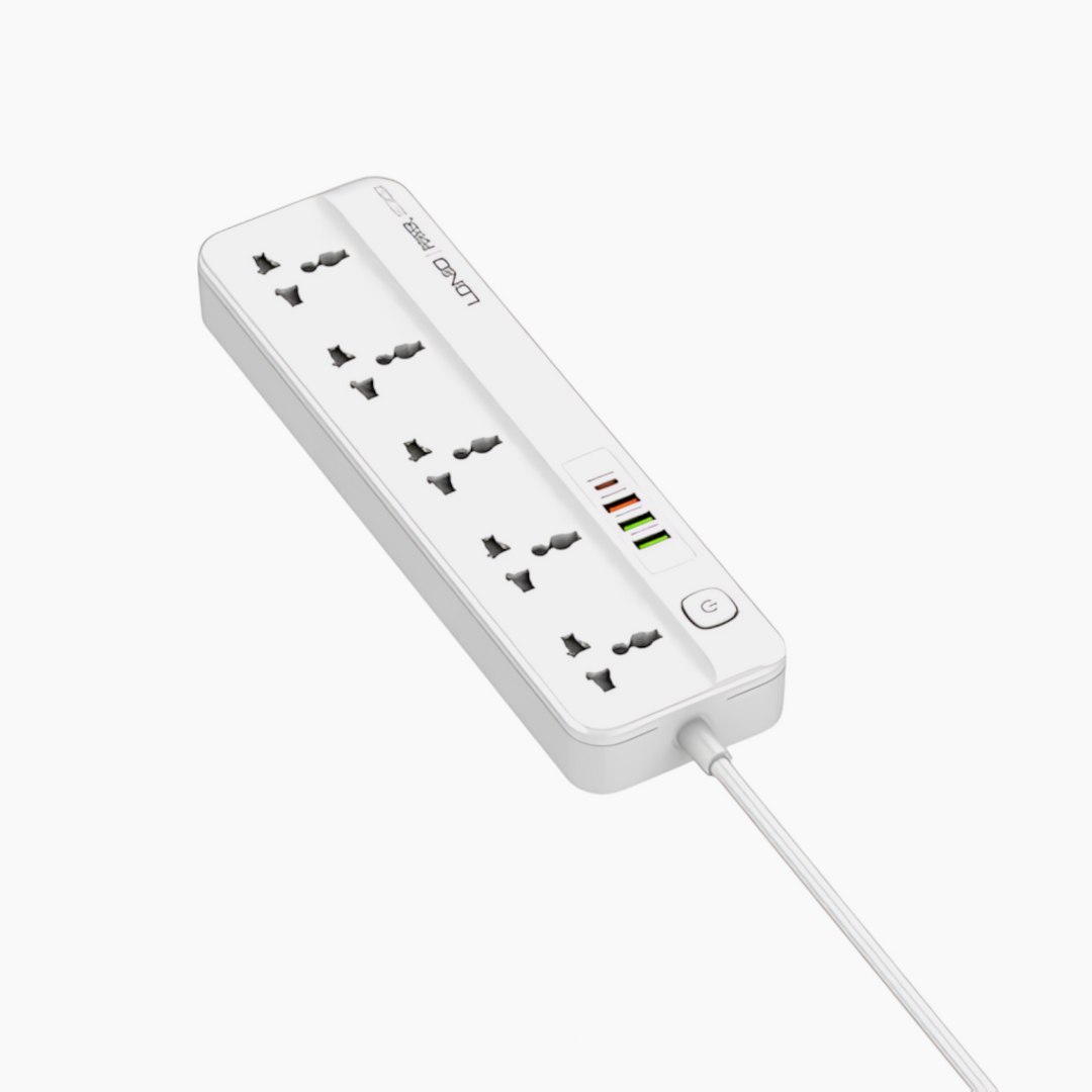 LDNIO SC5614 power strip with 5 universal AC outlets