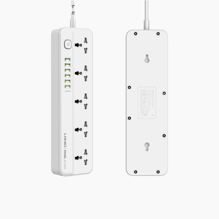 LDNIO SC5614 power strip with 5 universal AC outlets