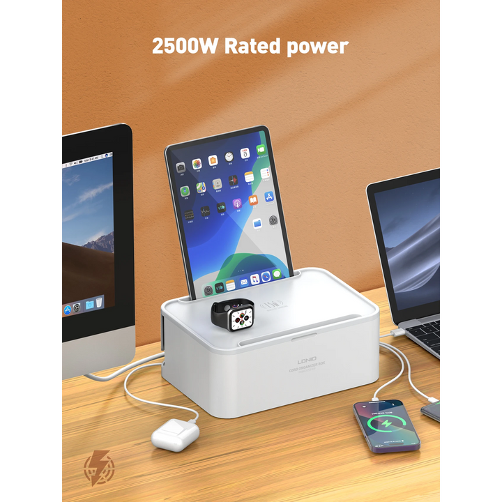 LDNIO SN5310 power strip management box for cord organization and protection