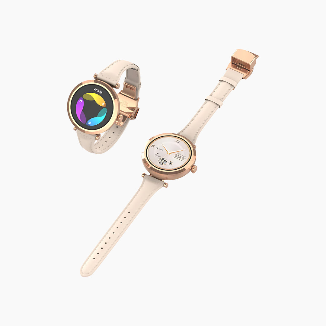 LDNIO SW02 compact round smartwatch with a vibrant display