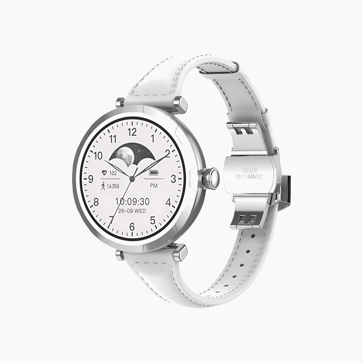LDNIO SW02 compact round smartwatch with a vibrant display