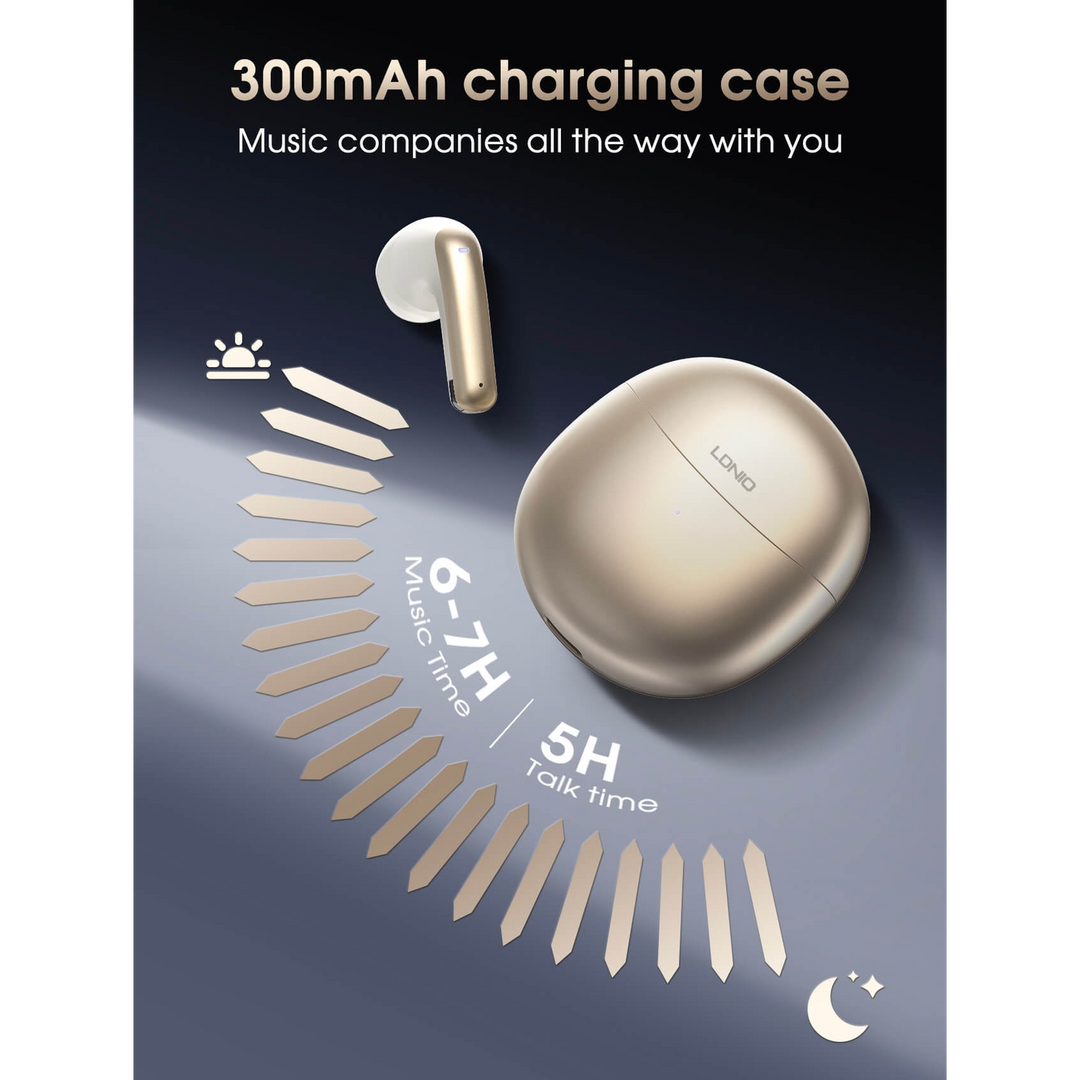 LDNIO T10 Wireless Stereo BT Demi-Fit EarPhones