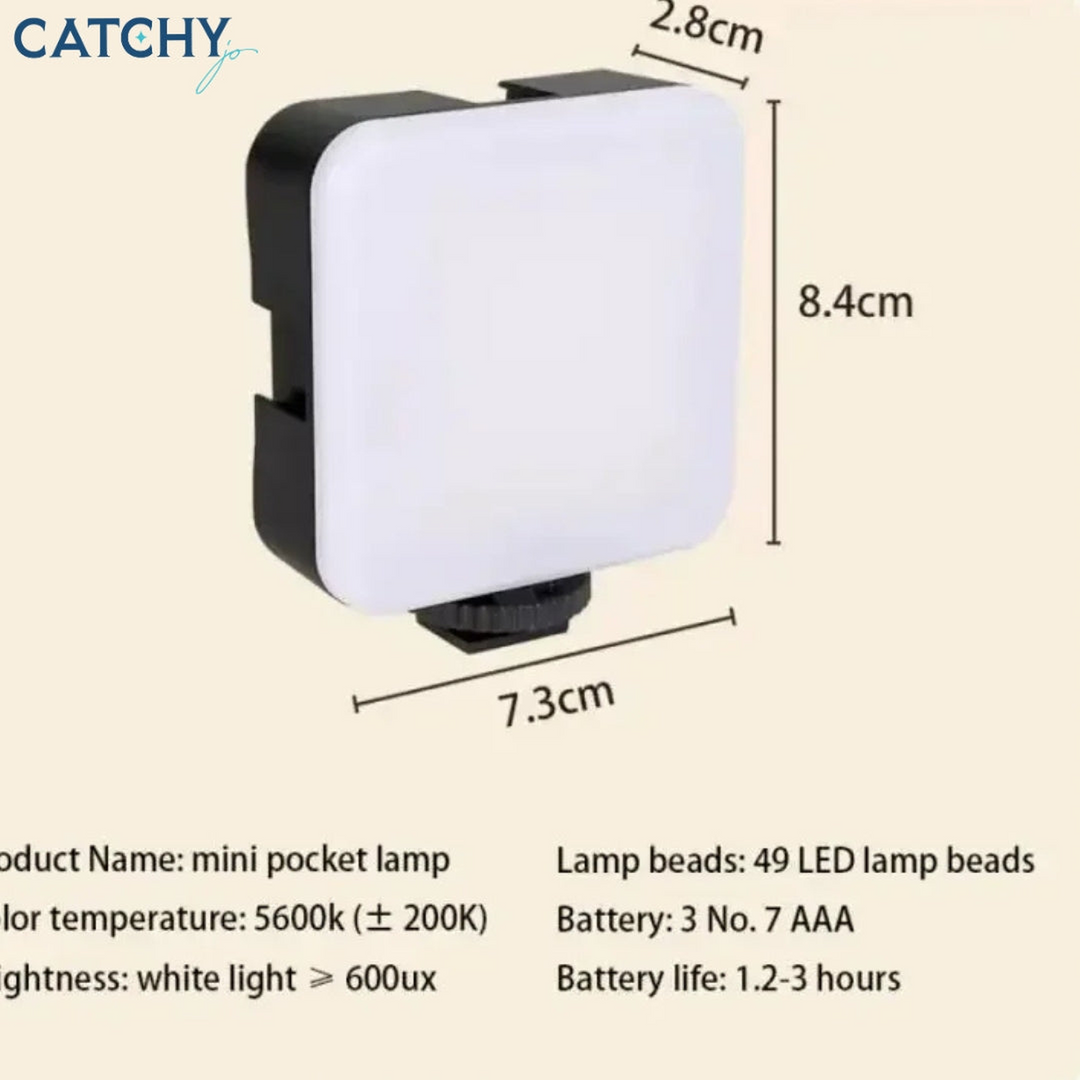 LED fill light cell phone tripod kit with microphone for live streaming