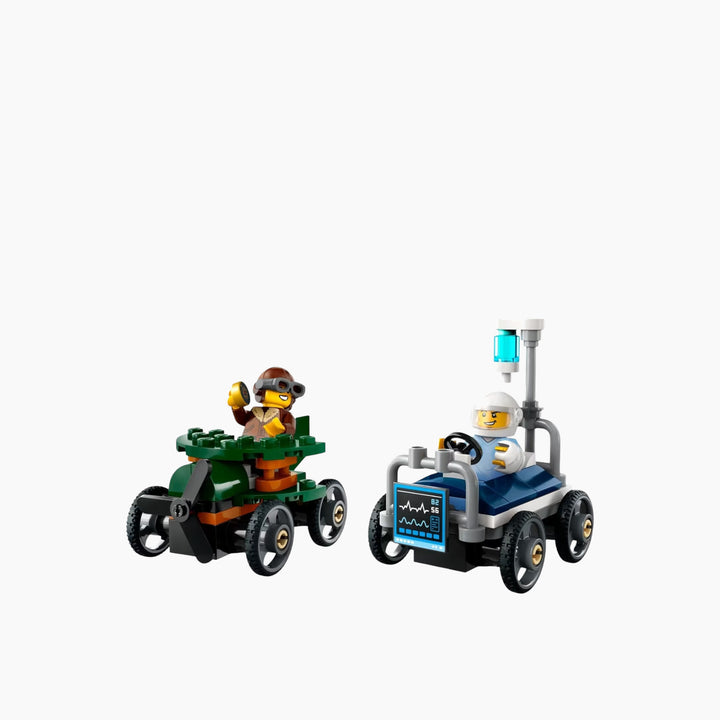LEGO Airplane Vs. Hospital Bed Race Car Pack- 70pcs