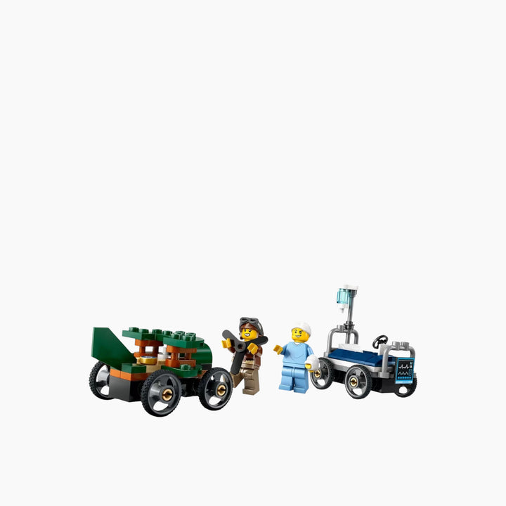 LEGO Airplane Vs. Hospital Bed Race Car Pack- 70pcs