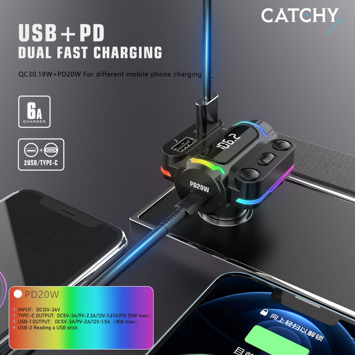 LENYES CA887 3in1 Car Charger