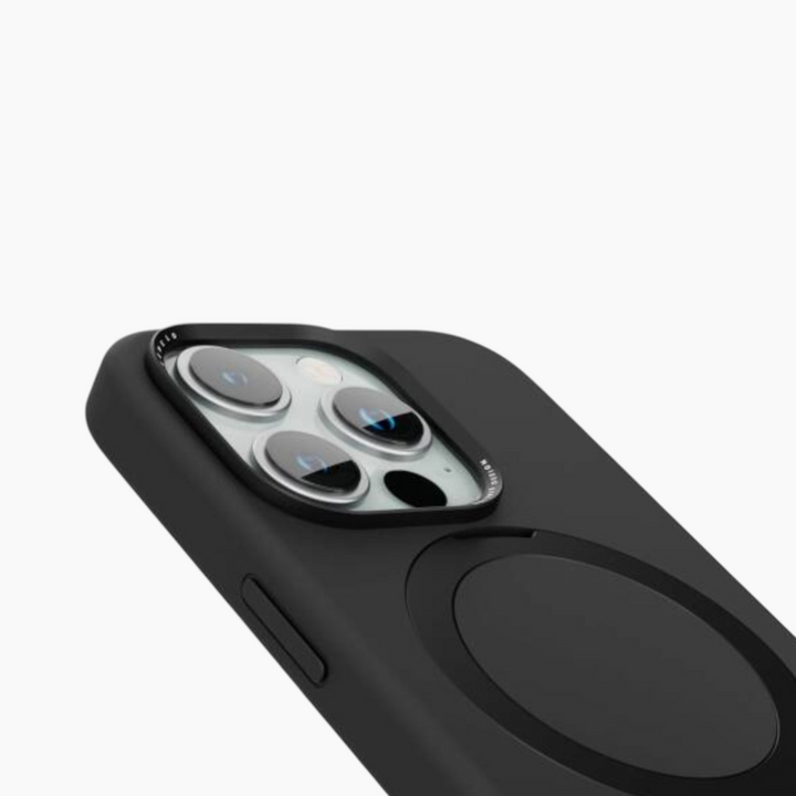 LEVELO Iris Pro Liquid Silicone iPhone Case with reinforced corners and aluminum camera bezel