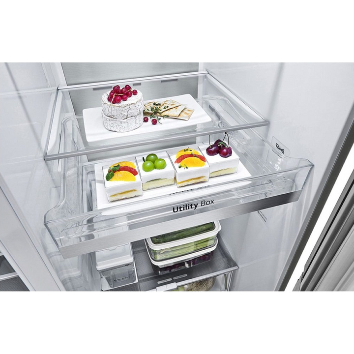 LG Door-in-Door ThinQ Side By Side 674L UV Nano Silver